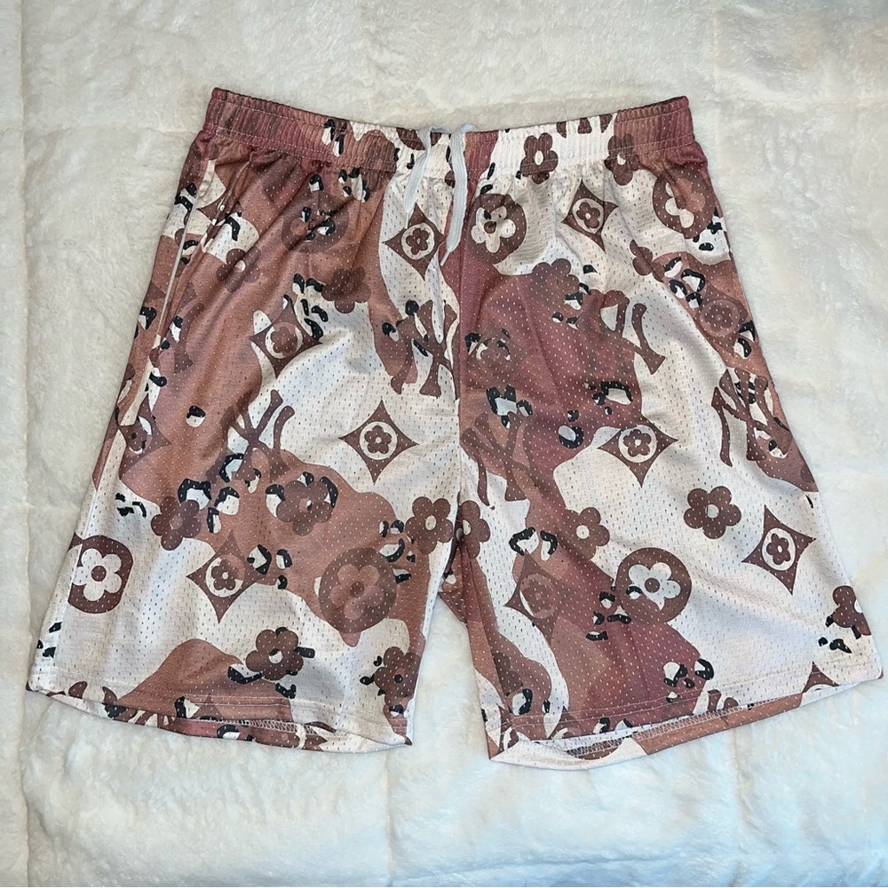 SLX Men’s brown NY Mesh Shorts (XX-LARGE)‎